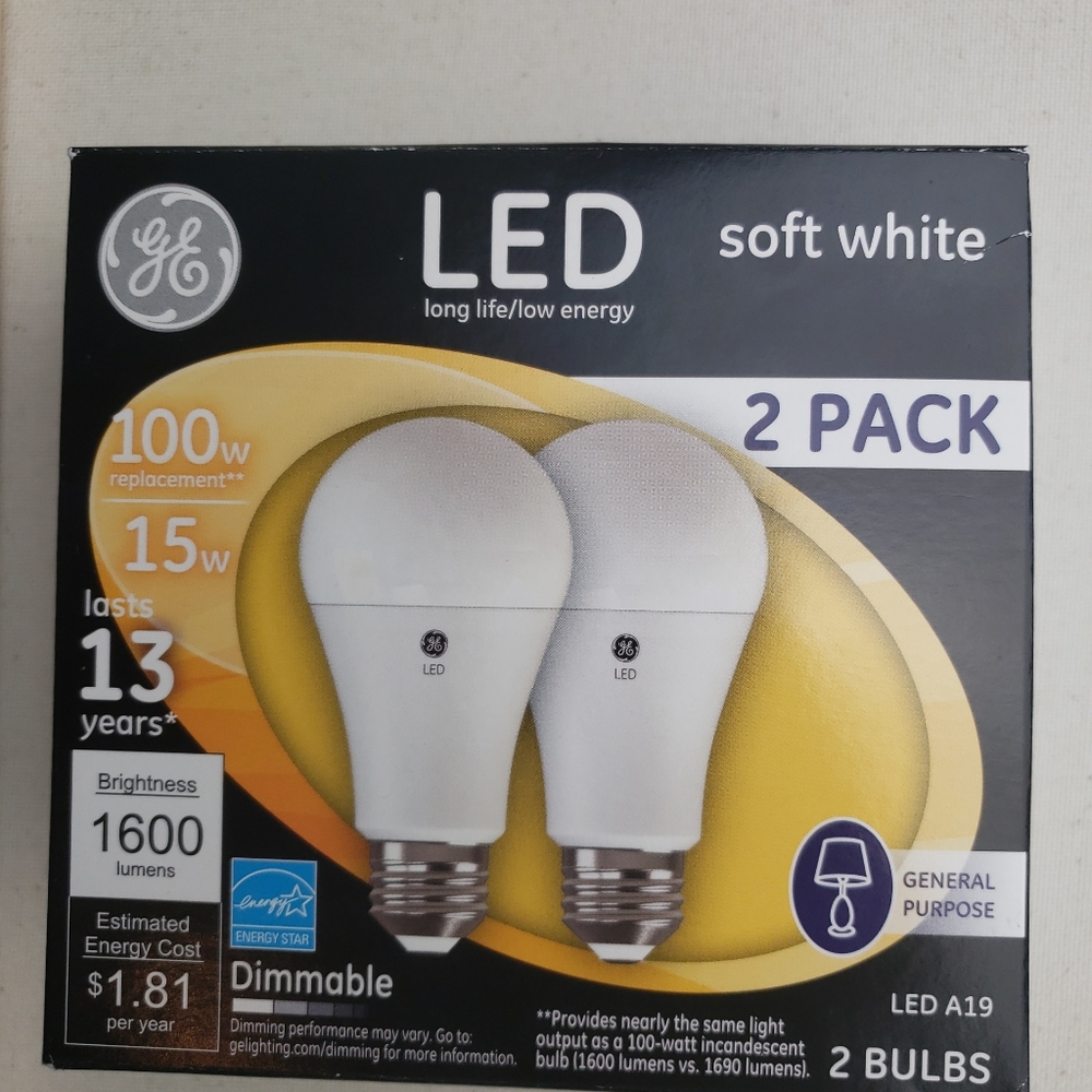 GE LED 100W Dimmable Light Bulb